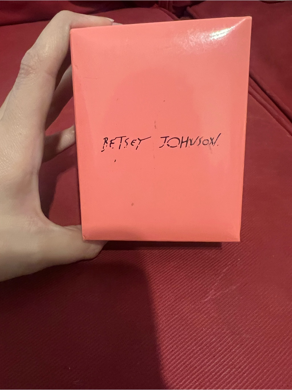 Betsey Johnson Gold And Pink Floral Dial Watch In Branded Box
